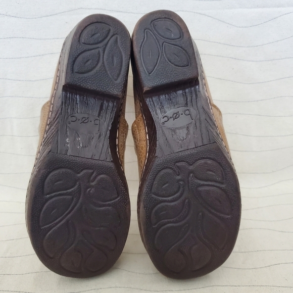 BOC Womens Bronze Gold Metallic Faux Leather Clogs Arch Support Size 9.5M EUC - Picture 9 of 11